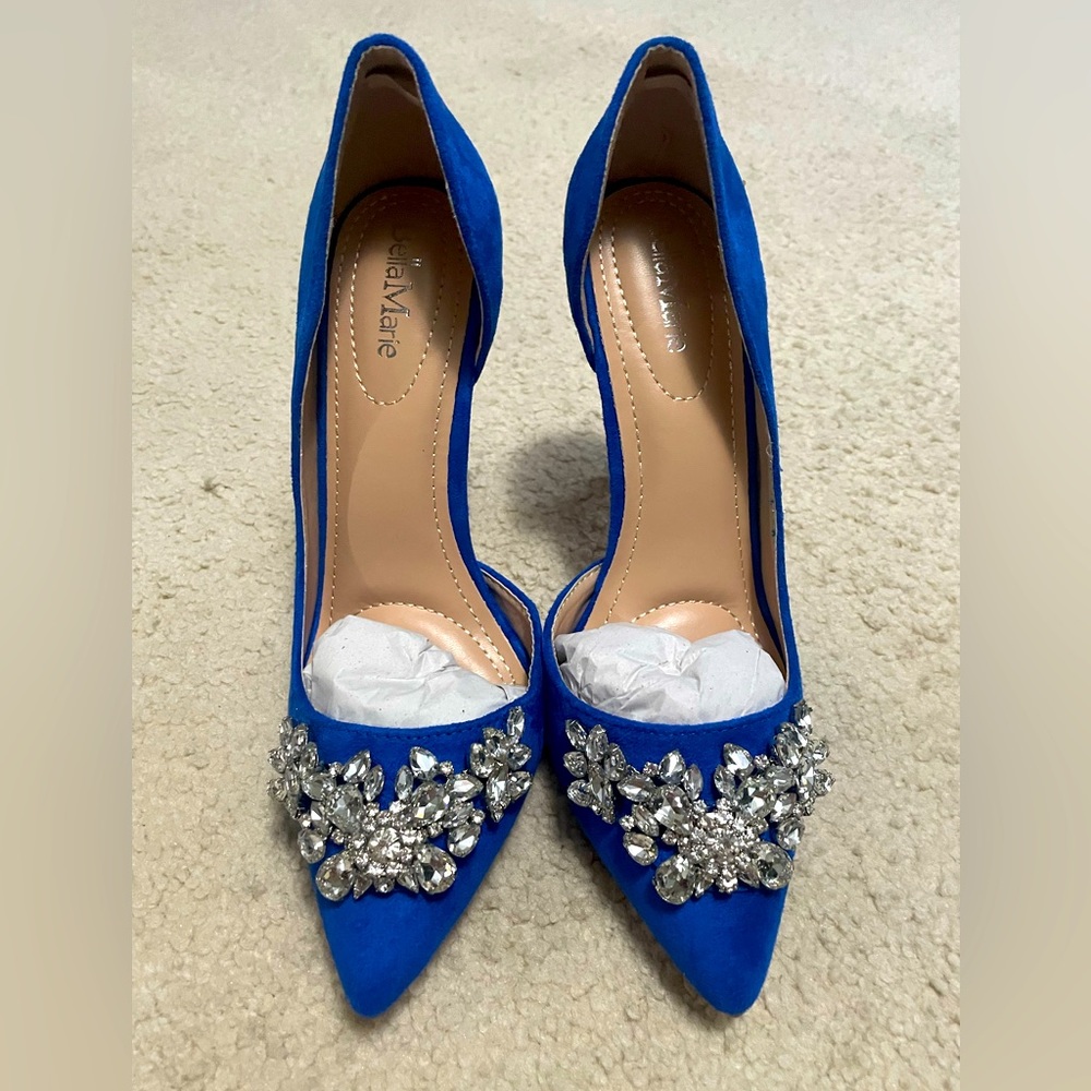 Royal blue shoes